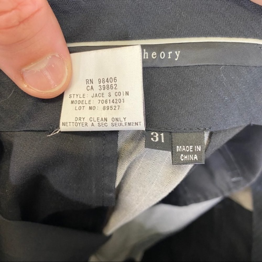 Theory Slim Fit 100% Cotton Two Piece Suit - Picture 16 of 16